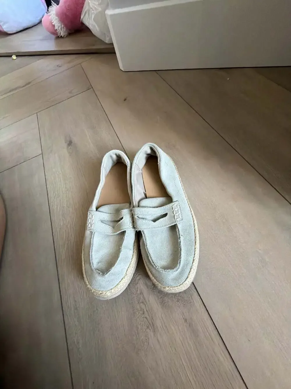 Zara Kids Suede Penny Loafer Espadrilles‎
